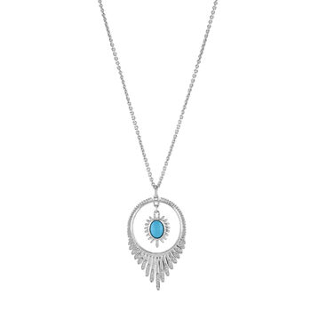 Sterling Silver Egyptian Turquoise Pendant, 2 of 5