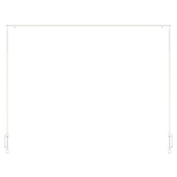 Over Table Hanging Rack Rail In White Steel Fit 211.5cm, 8 of 8