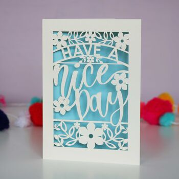 Have A Nice Day Papercut Card, 2 of 10