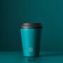 Personalised Premium Reusable Cup 8oz Teal, thumbnail 4 of 5