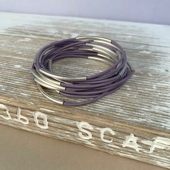 Personalised Leather And Metal Bangles, 11 of 12