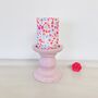 Floral Pillar Candle ~ Pinks, thumbnail 4 of 6