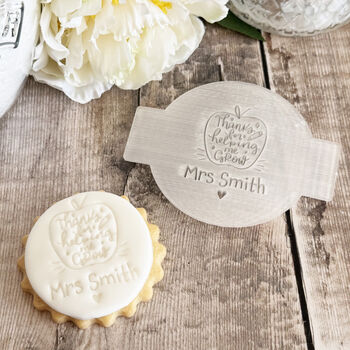 Personalised Teacher Appreciation Fondant Embosser, 3 of 9