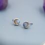 Sterling Silver Genuine Labradorite Earrings, thumbnail 5 of 12