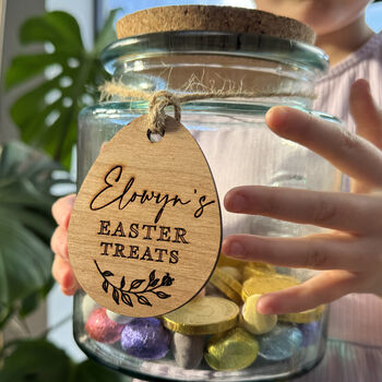 Personalised Engraved Easter Basket Label Tag, 2 of 4