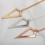 Personalised Geometric Pendant Necklace Gift For Her, thumbnail 2 of 7