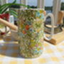 Medium China Jug In Golden Lily Design, thumbnail 1 of 9