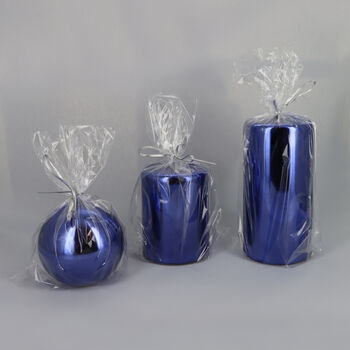 Purple Glass Effect Candles By G Decor, 7 of 8