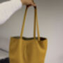 Personalised Real Leather Tote Bag, thumbnail 2 of 12