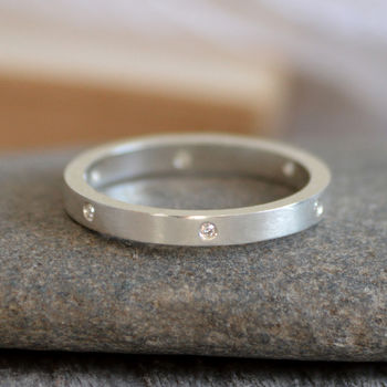 Diamond Eternity Ring, Diamond Wedding Ring, 5 of 6