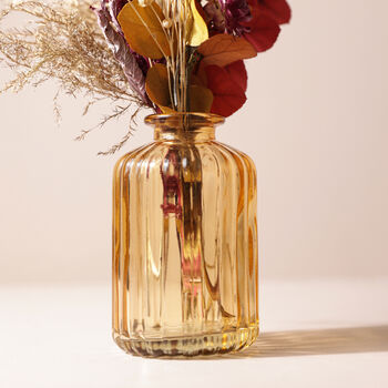 Earthly Amber Dried Flower Posy With Vase, 4 of 4