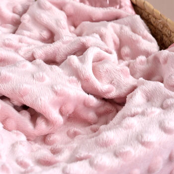 New Born Baby Girl Personalised Blanket, 4 of 10