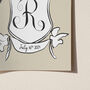 Personalised Wedding Crest Paper Print, thumbnail 10 of 12