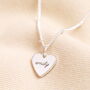 Personalised Family Small Heart Charm Necklace, thumbnail 3 of 7