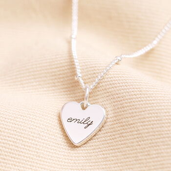 Personalised Family Small Heart Charm Necklace, 3 of 7