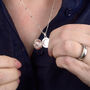 Starlight Keepsake Locket Necklace Sterling Silver, thumbnail 3 of 3