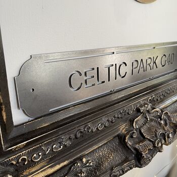 ‘Celtic Park G40’ Celtic Football Club Metal Sign, 7 of 10