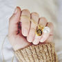 Pearl Necklace In Gold Vermeil With Monogram Charm, thumbnail 7 of 9