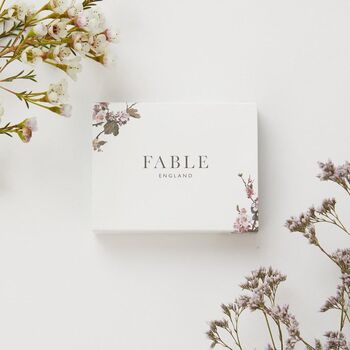 Gold Forget Me Not Bow Pendant Necklace, 6 of 8