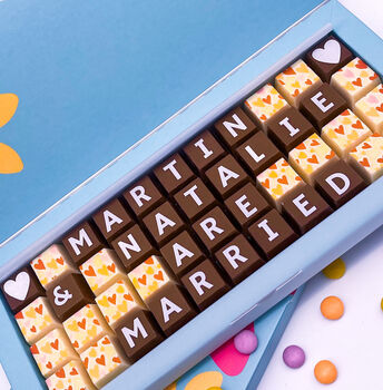 Personalised You Are Married Chocolate Gift, 3 of 6