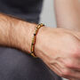 Men's Gold Vermeil Personalised Morse Code Bracelet, thumbnail 1 of 8