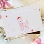 Personalised Pink Deer Christmas Eve Box, thumbnail 1 of 4