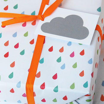 Raindrop Eco Friendly Wrapping Paper Set, 6 of 8
