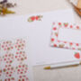 A4 Origami Writing Paper That Folds Into An Envelope With Strawberry Design, thumbnail 3 of 5