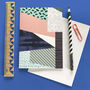 Pack Of Five Colour Block Art Cards, thumbnail 7 of 7