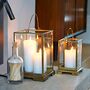 Handmade Antique Brass Candle Lantern, thumbnail 5 of 7