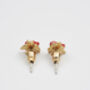 English Rose Gold Stud Earrings, thumbnail 4 of 7