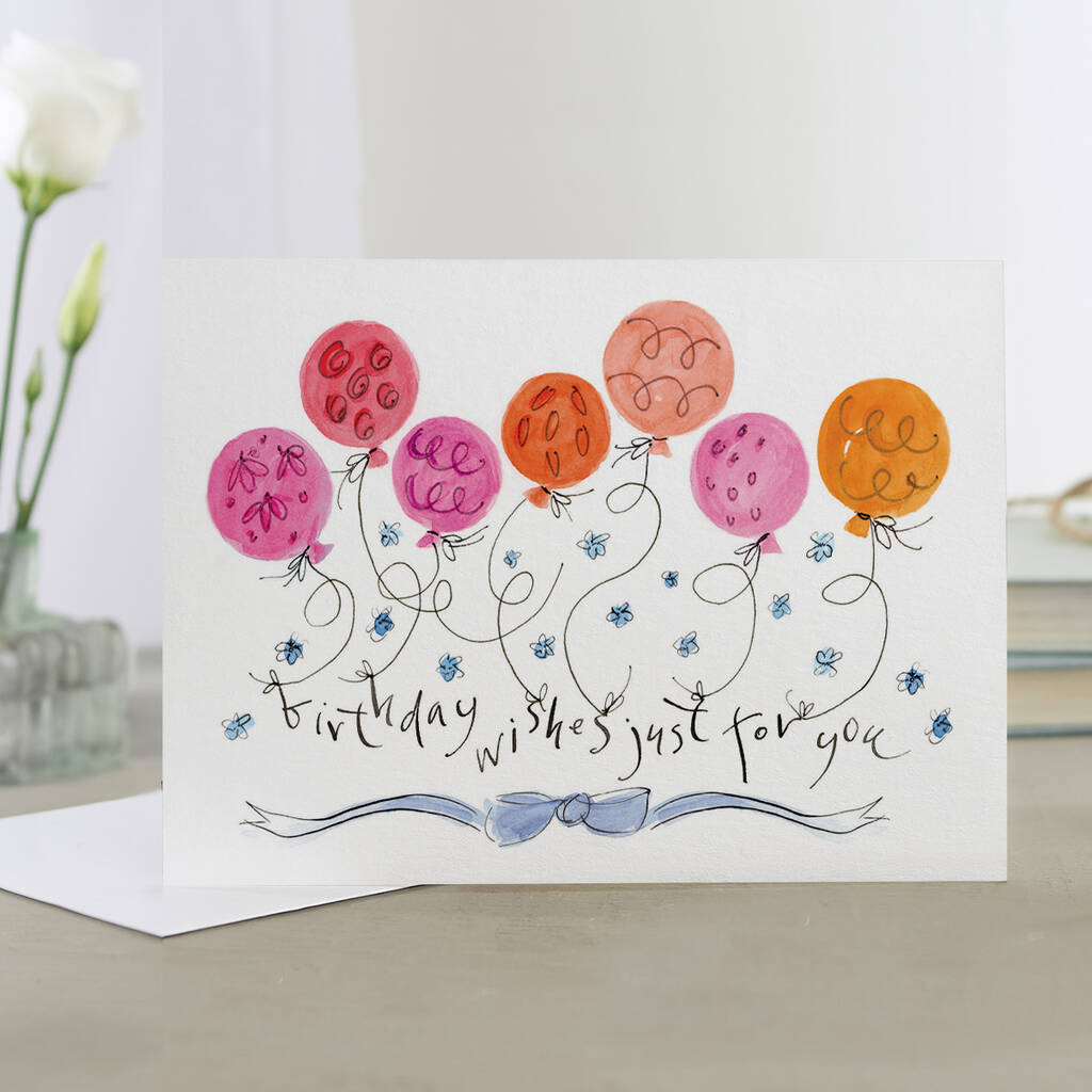 'Birthday Wishes Just For You' Birthday Card By Gabrielle Solly ...