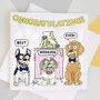 Funny Wedding Congratulations Dog Card, thumbnail 1 of 5