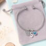 Personalised Paw Print Silver Bracelet Dog Lovers Gift, thumbnail 4 of 10
