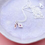 Sentimental Birthstone Charm Cluster Necklace, thumbnail 8 of 12