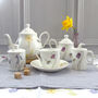 Bee And Spring Flowers Bone China Afternoon Teaset, thumbnail 3 of 10