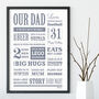 Personalised Dad Memory Word Art Print, thumbnail 1 of 5