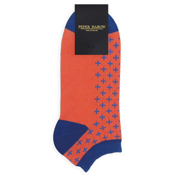 Thin Stripe And Crosslet Men's Trainer Socks Bundle, 7 of 7