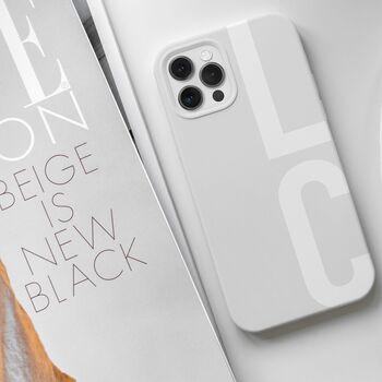 Personalised Initials White Phone Case, 2 of 7