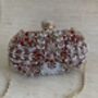 Maroon Handcrafted Embroidered Oval Clutch Bag, thumbnail 3 of 10