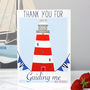 Personalised Lighthouse Teacher Card, thumbnail 3 of 6