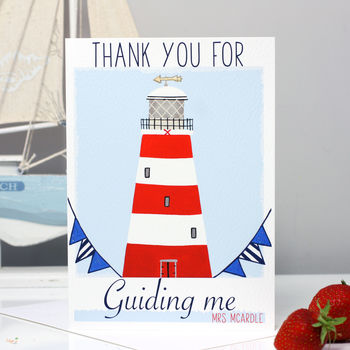 Personalised Lighthouse Teacher Card, 3 of 6