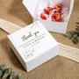 10 X Botanical Wreath Wedding Favour Boxes, thumbnail 1 of 2
