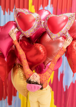Light Pink Heart Foil Balloon, 6 of 7