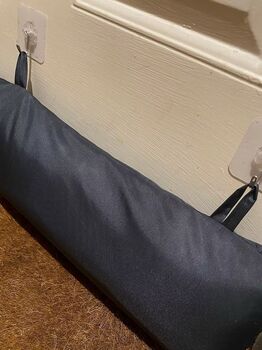 Grey Waterproof Draught Stopper With Hanging Loops, 4 of 6