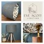 Bronte Roan Blue Tweed Floral Lined Lampshades, thumbnail 10 of 10