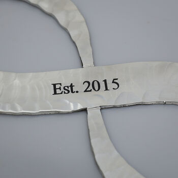 10th Anniversary Gift Aluminum Infinity Sculpture, 5 of 7