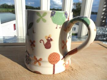 Tankard Mug In Secret Woodland Animals Patchwork Design, 2 of 8