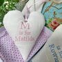 Linen Alphabet Heart, thumbnail 7 of 9