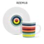 Coloured On Trend Porcelain Espresso Cup And Saucer, thumbnail 2 of 9